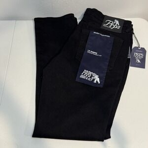 PRPS Goods & Co Le Sabre Slim Straight Black Jeans Sz 34 NWT Made In UAE